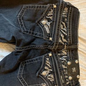 Miss me size 29 black boot cut jeans